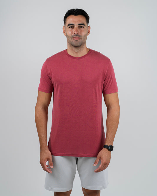 Performance Tee Coral Red