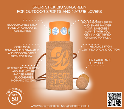 SportStick Bio Sunscreen - SPF 50